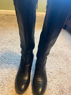 Karl Lagerfeld Black Heeled Boots